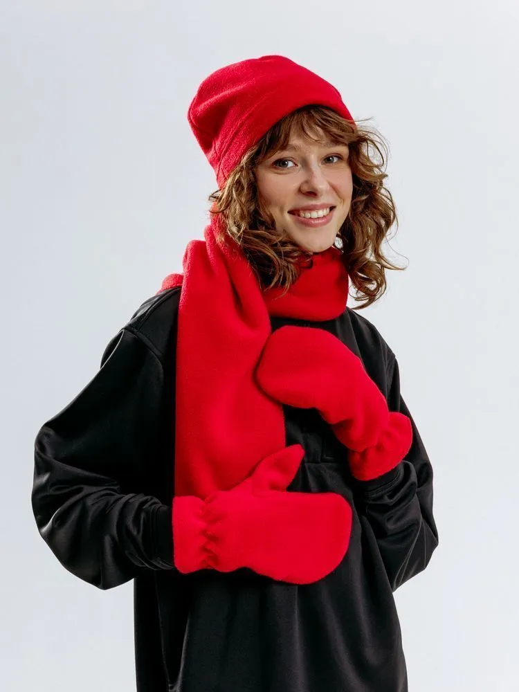 Шарфы с печатью логотипа. Шарф Fleecy по цене 391 ₽ руб. (артикул 17482.50) Шарф Fleecy, красный