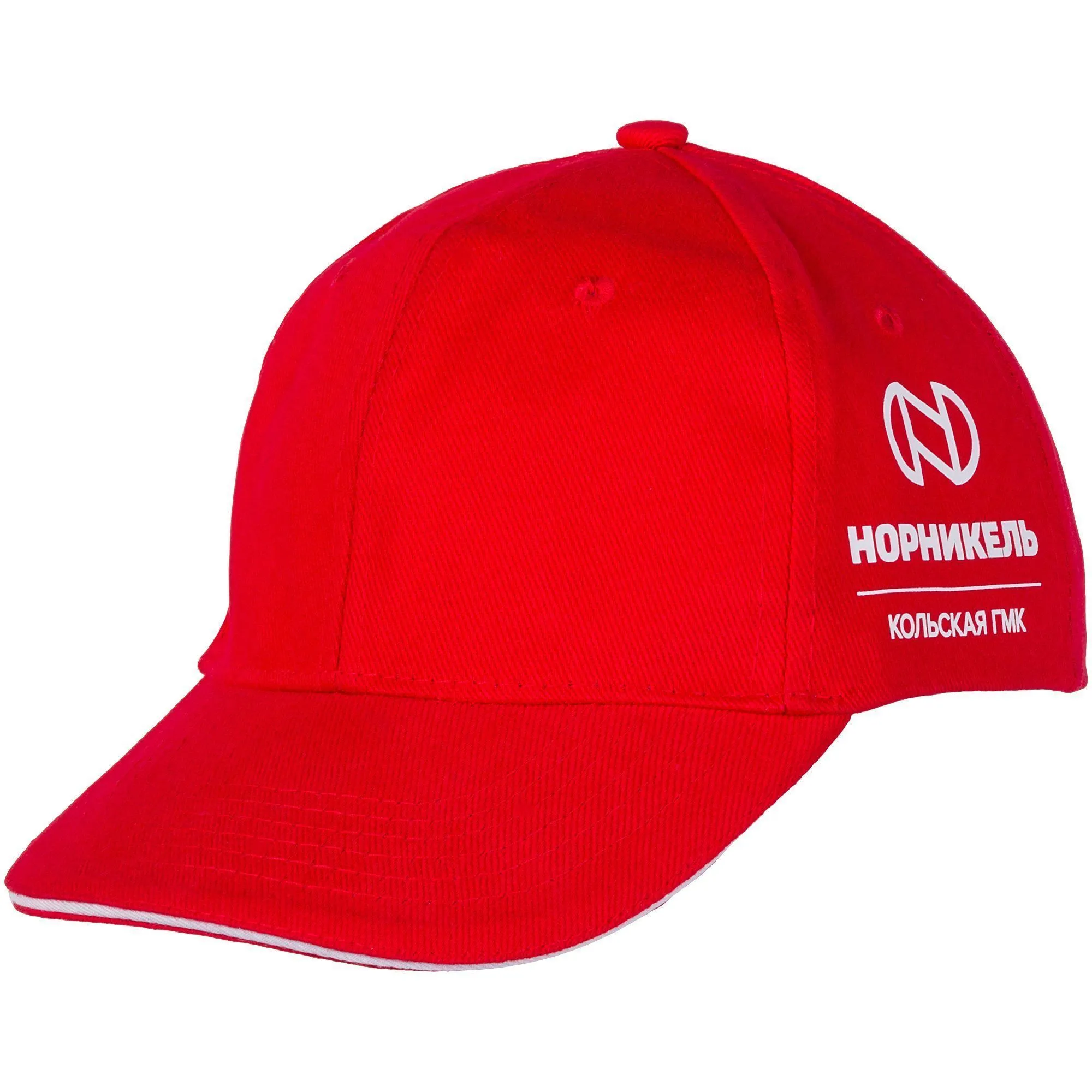 Бейсболка Buffalo, красная с белым