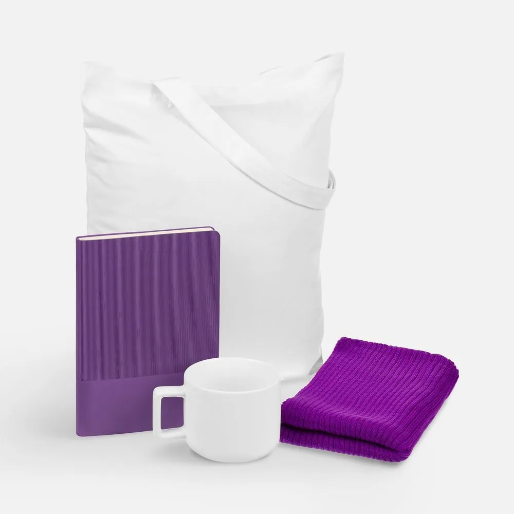 Набор Warm Vale, фиолетовый с логотипом