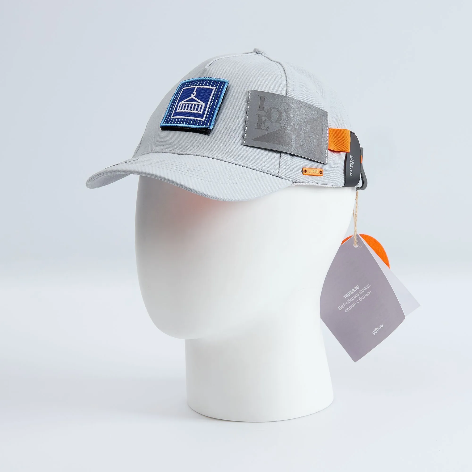 Бейсболка Long Beach, красная с белым