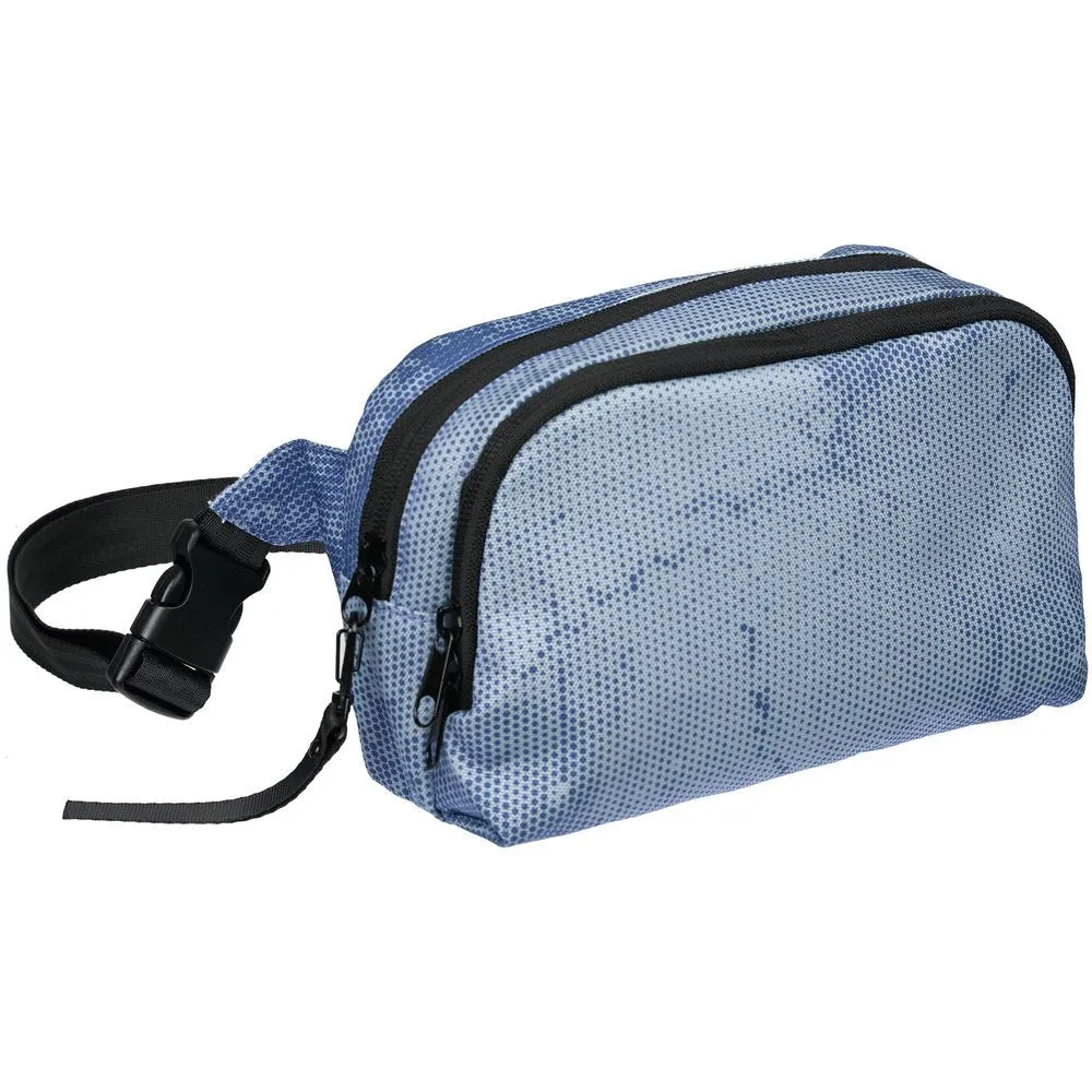 Сумки с принтом с печатью логотипа. Поясная сумка Blue Marble по цене 613 ₽ руб. (артикул 71487.14) Поясная сумка Blue Marble