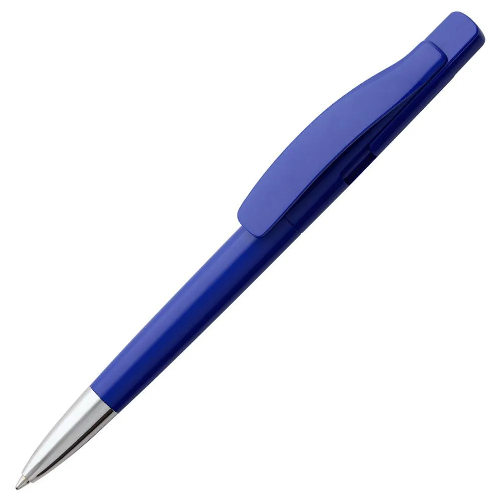 Ручка шариковая Prodir DS2 PPC, синяя с логотипом