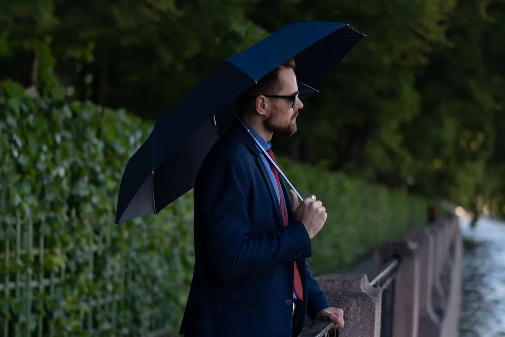 Зонт складной Unit Comfort, темно-синий