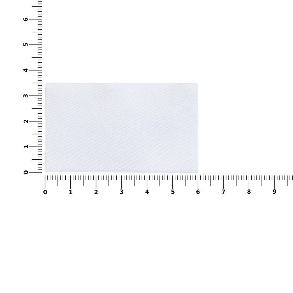 Лейбл тканевый Epsilon, M, белый