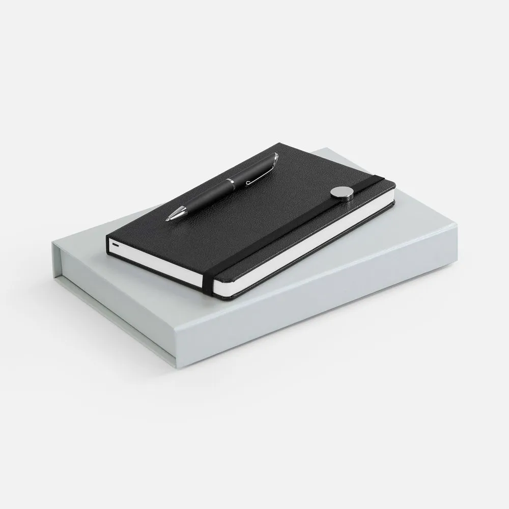 Наборы с ежедневниками с печатью логотипа.  по цене  руб. (артикул 10748.30) Набор Nova, черный