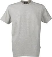 Футболка мужская American T, серый меланж с логотипом