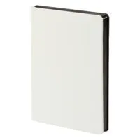 Ежедневник Butterfly, недатированный, белый с черным с логотипом