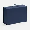Коробка складная New Case Fold, темно-синяя с логотипом