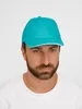 Бейсболка Buffalo, бирюзовая с белым с логотипом