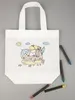 Сумка для раскрашивания Create, белая с логотипом