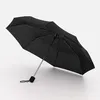 Зонт складной Basic, черный с логотипом