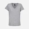 Футболка женская Regent Women с V-образным вырезом, серый меланж с логотипом