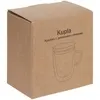 Кружка с двойными стенками Kupla с бамбуковой крышкой с логотипом