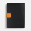 Ежедневник Boom, недатированный, черный с оранжевым
