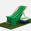 Флисовый плед Warm&Peace XL, зеленый с логотипом