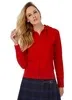 Толстовка женская Hooded Full Zip белая с логотипом