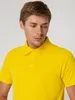 Рубашка поло мужская Virma Light, желтая с логотипом