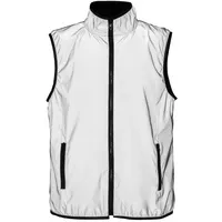 Жилет двусторонний Manifest из светоотражающей ткани, серый с логотипом