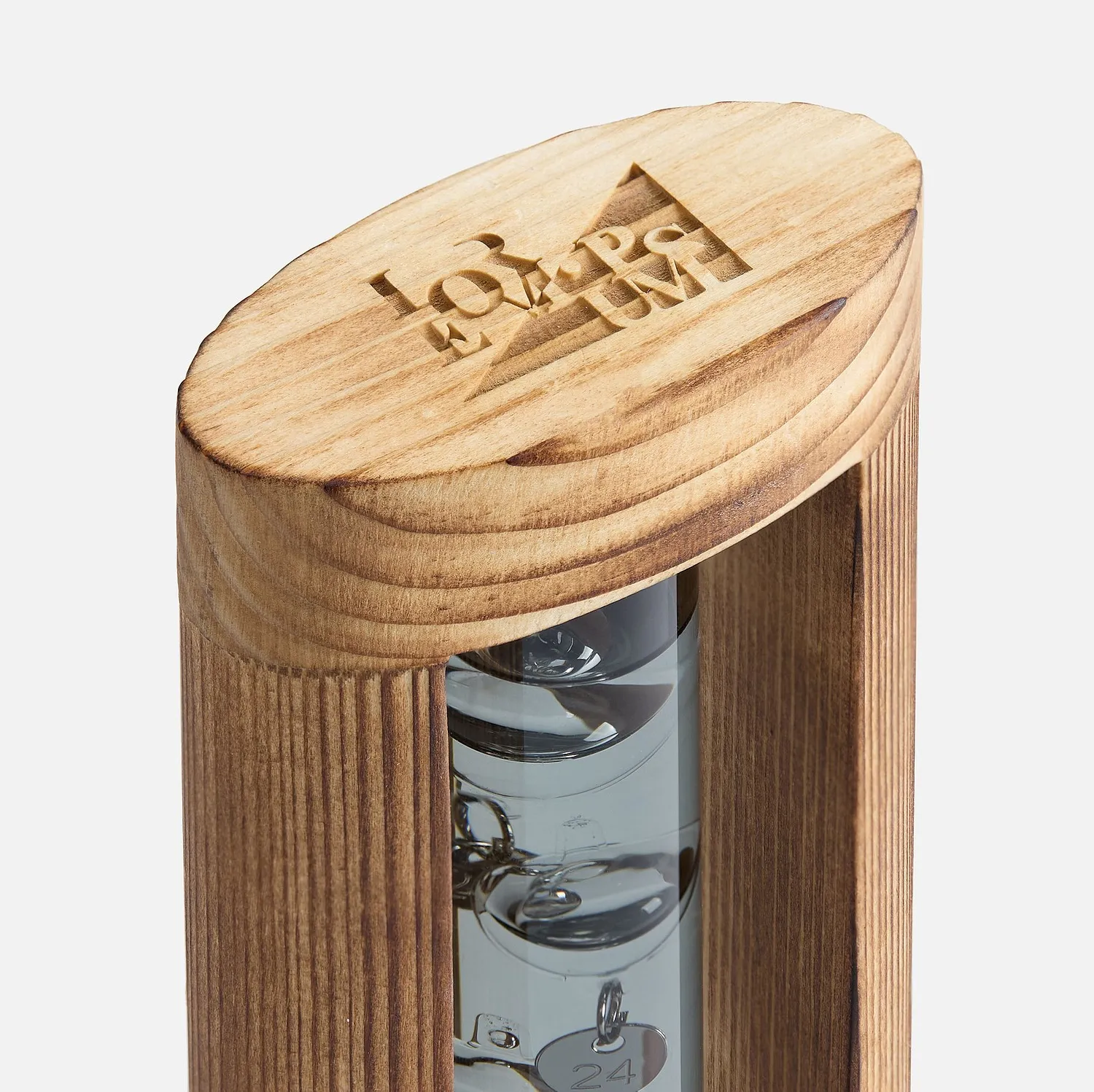 Термометр «Галилей» в деревянном корпусе, серый