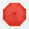 Зонт складной Basic, красный с логотипом