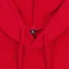 Толстовка с капюшоном женская Hoodie, красная с логотипом