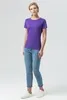 Футболка женская Miss 150, темно-фиолетовая с логотипом