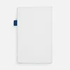 Ежедневник White Shall, недатированный, бело-синий с логотипом