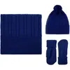 Шапка Knit Beat, темно-синяя с логотипом