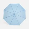 Зонт-трость Standard, голубой с логотипом
