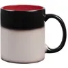 Кружка-хамелеон On Display, матовая, черная с красным с логотипом
