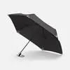 Зонт складной Safebrella, черный с логотипом