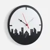 Часы «Города», черные с логотипом