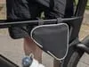 Велосумка на раму BikeLine Mini, черная с белым с логотипом