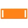 Шильдик металлический Kova, оранжевый неон с логотипом