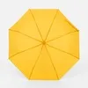 Зонт складной Basic, желтый с логотипом