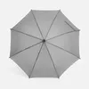 Зонт-трость Standard, серый с логотипом