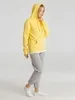 Толстовка с капюшоном унисекс King, желтая с логотипом