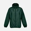 Ветровка унисекс Shield, темно-зеленая с логотипом