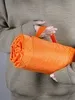 Плед для пикника Comfy, оранжевый с логотипом