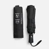 Складной зонт Fiber Magic Superstrong, черный с логотипом