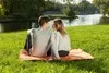 Плед для пикника Comfy, оранжевый с логотипом
