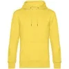 Толстовка с капюшоном унисекс King, желтая с логотипом