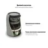 Беспроводная колонка Uniscend Grinder, серая с логотипом