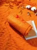 Плед для пикника Comfy, оранжевый с логотипом