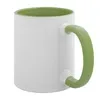 Кружка Promo Plus для сублимационной печати, зеленое яблоко с логотипом