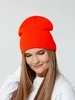 Шапка Tube Top, красная (кармин) с логотипом