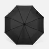Зонт складной Basic, черный с логотипом