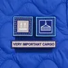 Основа Velkro S для крепления шевронов на липучке, синяя с логотипом