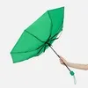 Зонт складной Basic, ver.2, зеленый с логотипом