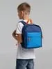 Рюкзак детский Kiddo, синий с голубым с логотипом